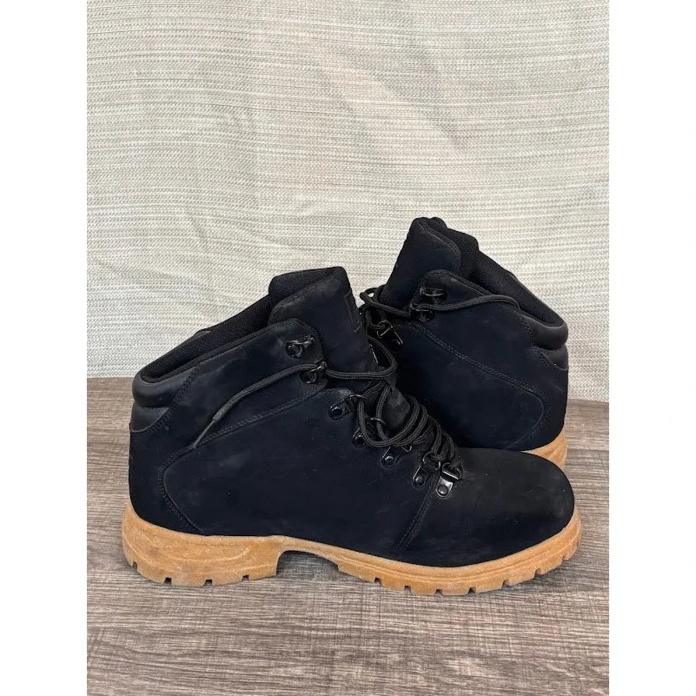 Fila Edgewater 12 Mens‎ Boots Black Gum Lug Sole 1HM00037-976 Size 10.5